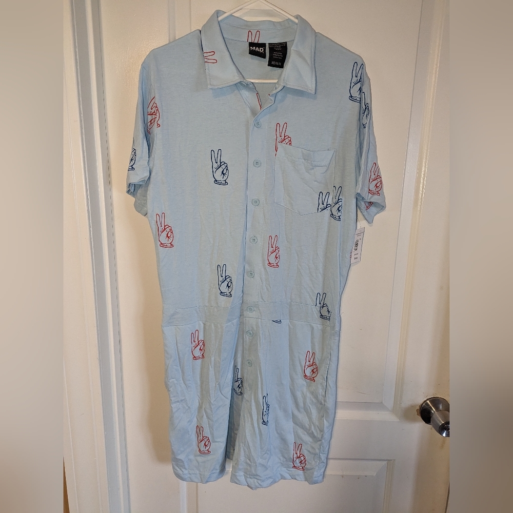 NWT Women's Peace American Short Romper Size Medium